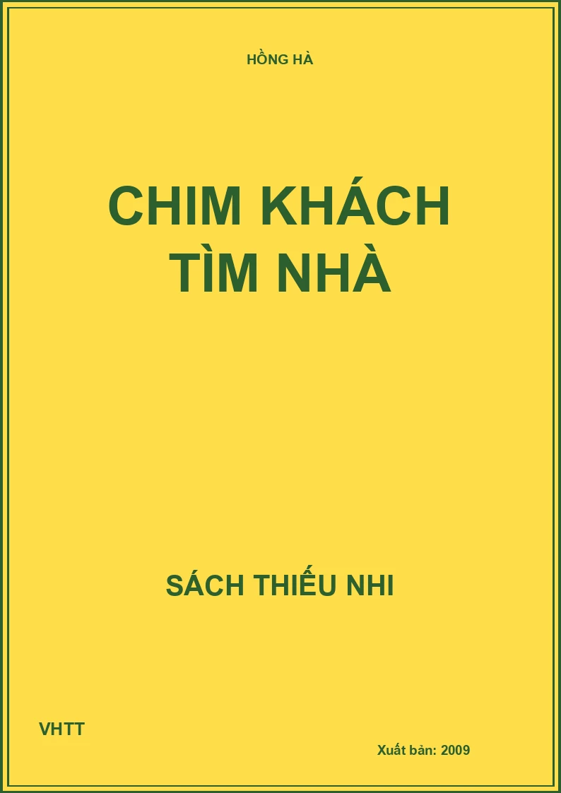 Chim khách tìm nhà