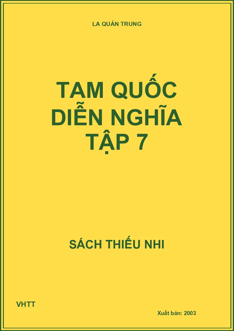 Tam quốc diễn nghĩa tập 7