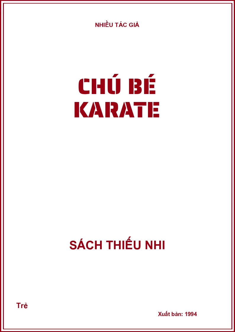 Chú bé karate