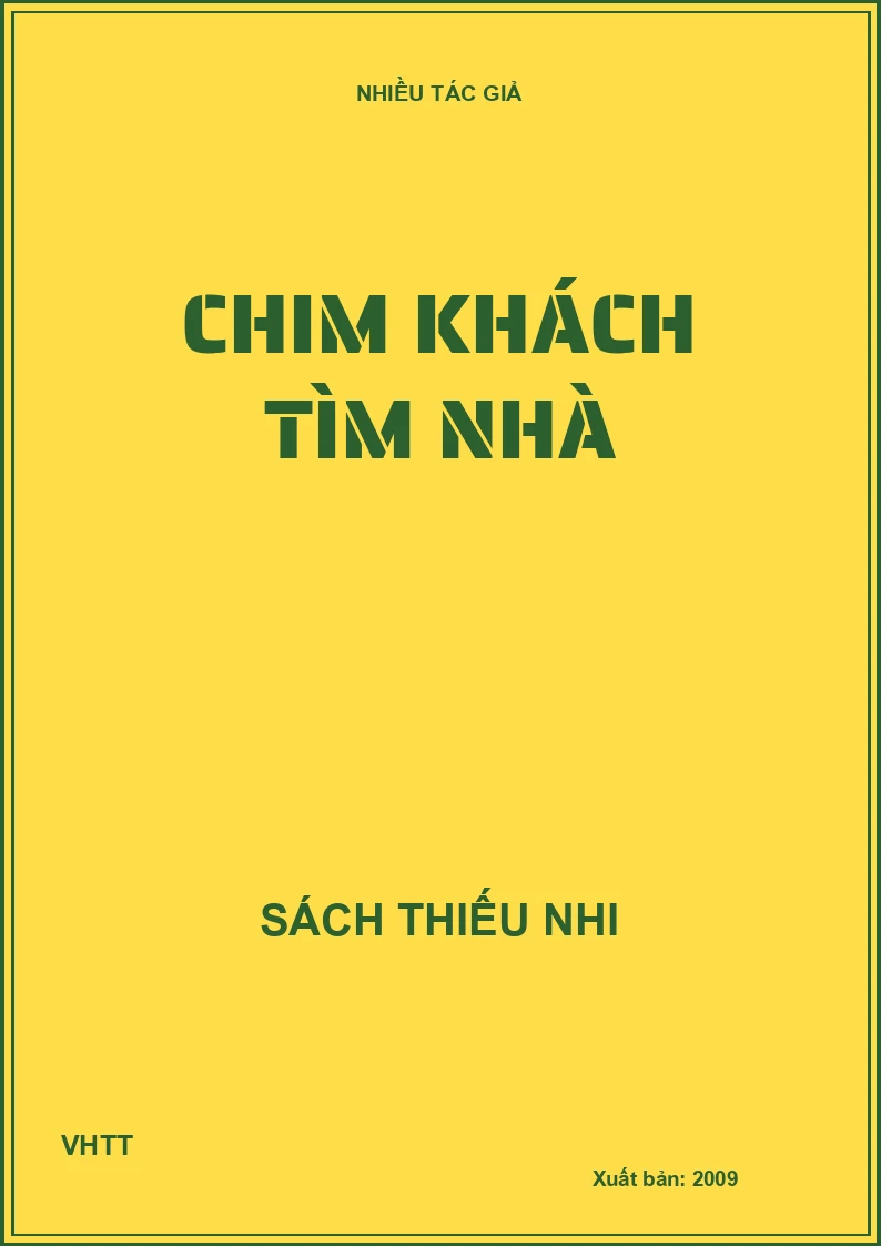 Chim khách tìm nhà