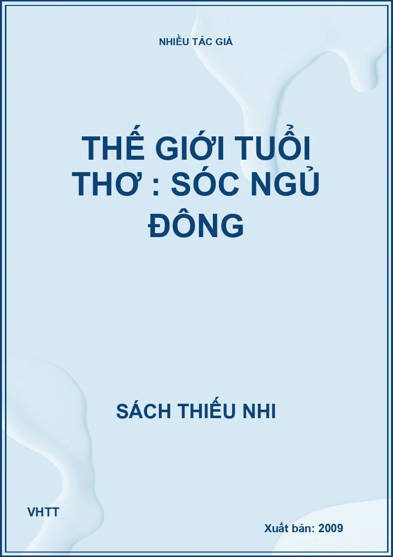 Thế giới tuổi thơ : Sóc ngủ đông