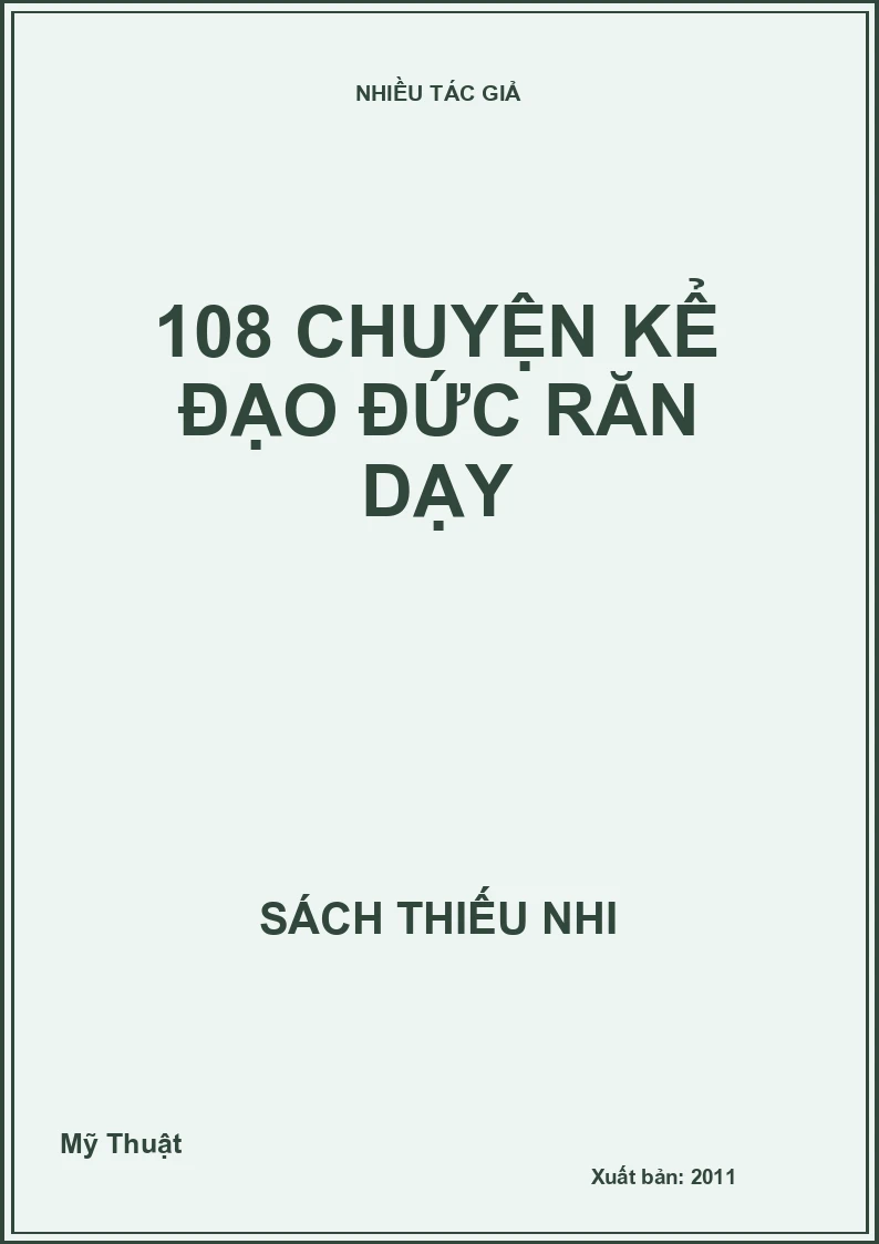 108 chuyện kể đạo đức răn dạy