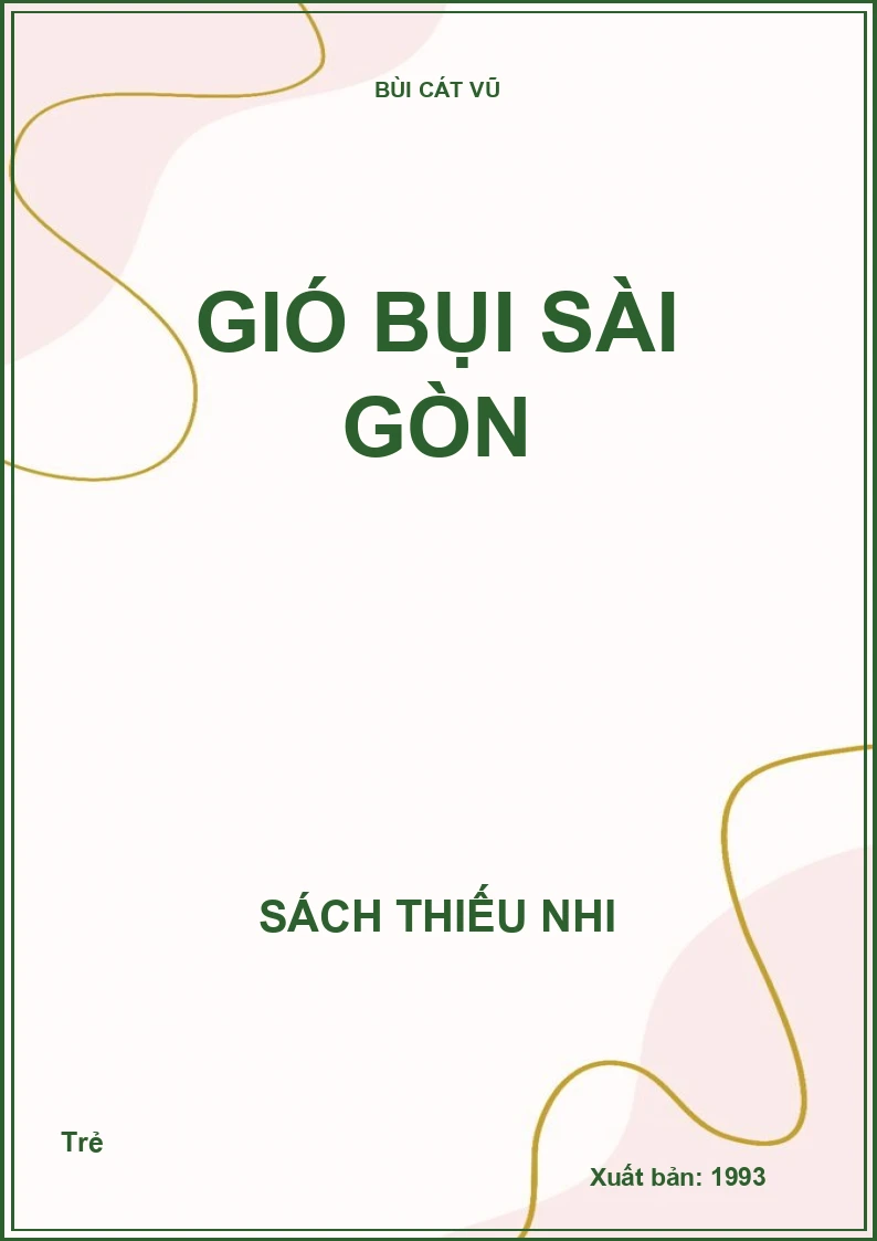 Gió bụi Sài Gòn