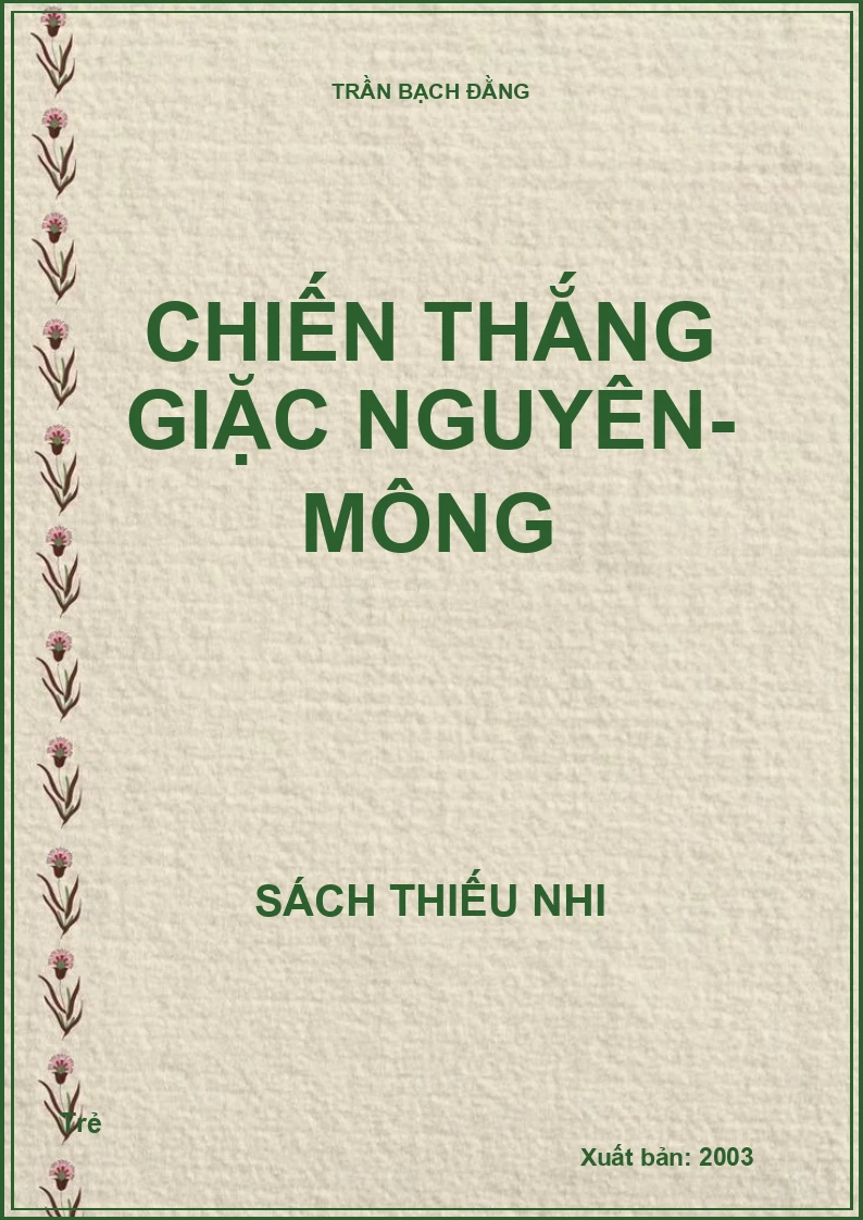Chiến thắng giặc Nguyên- Mông