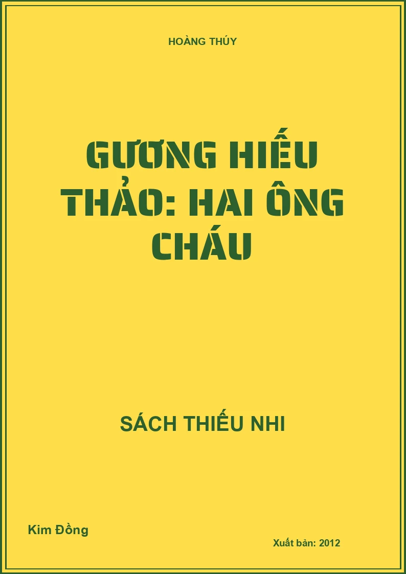 Gương hiếu thảo: Hai Ông cháu