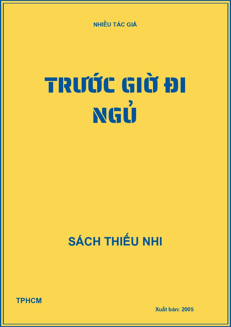 Trước giờ đi ngủ