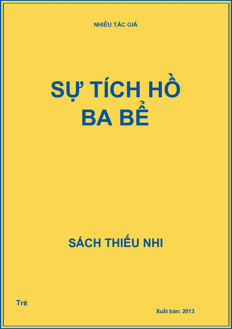 Sự tích hồ ba bể