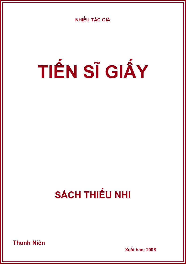 Tiến sĩ giấy