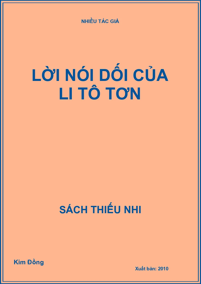 Lời nói dối của Li tô tơn