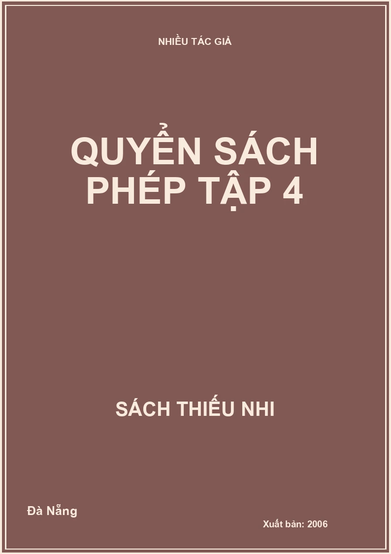 Quyển sách phép tập 4