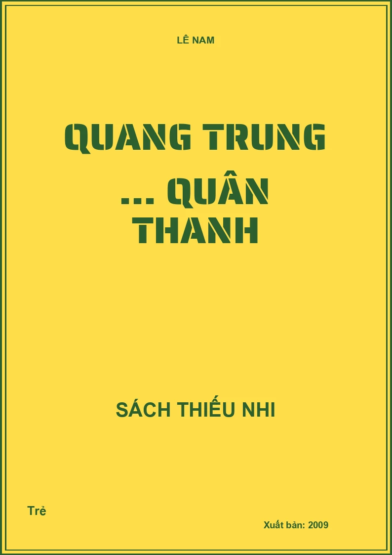 Quang Trung ... quân Thanh