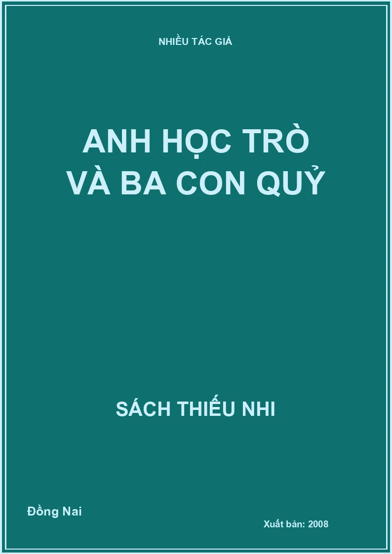 Anh học trò và ba con quỷ