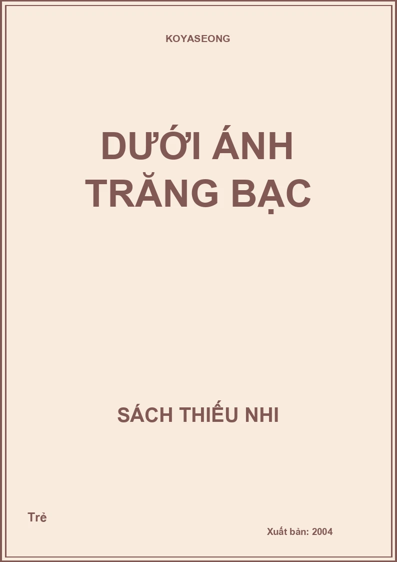 Dưới ánh trăng bạc