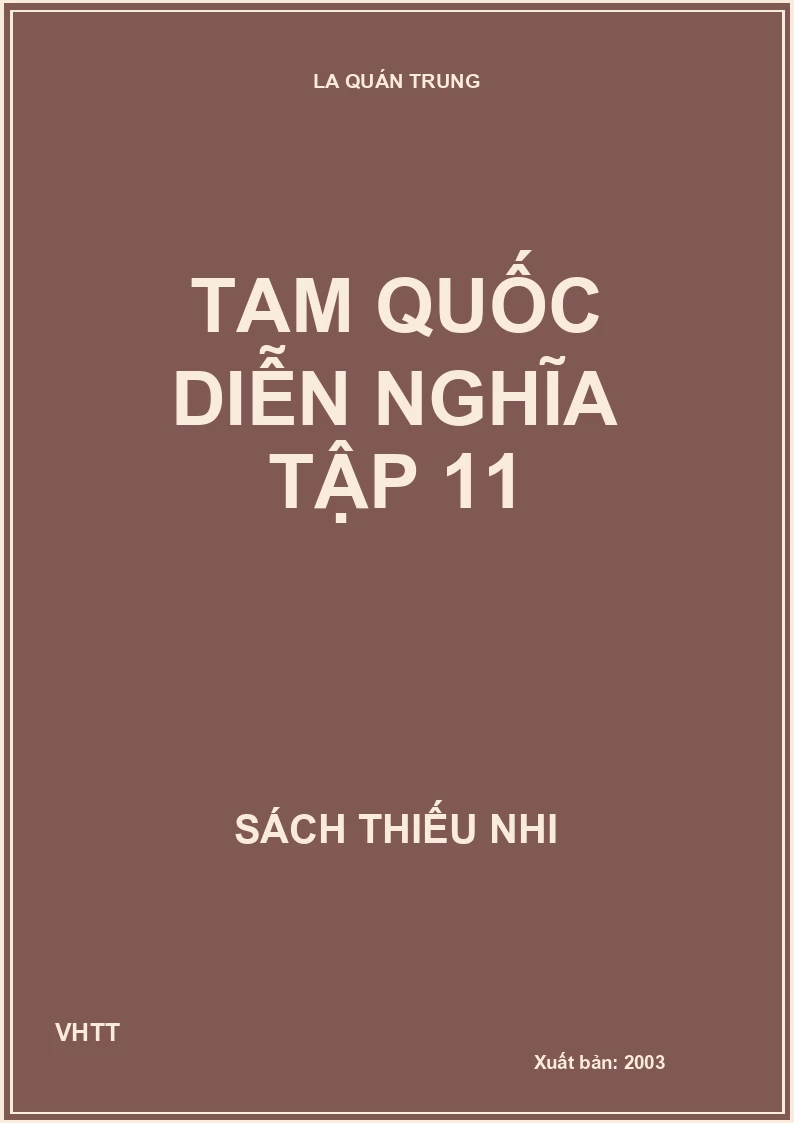 Tam quốc diễn nghĩa tập 11