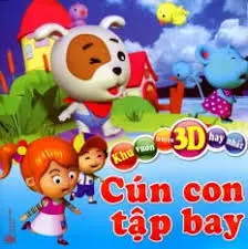 Cún con tập bay