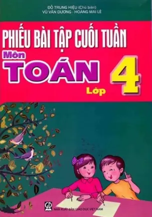 Phiếu bài tập cuối tuần Toán 4
