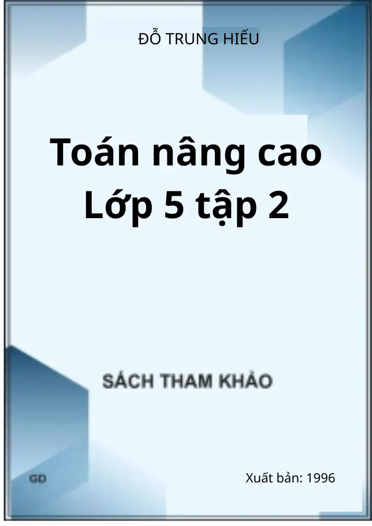 Toán nâng cao Lớp 5 tập 2