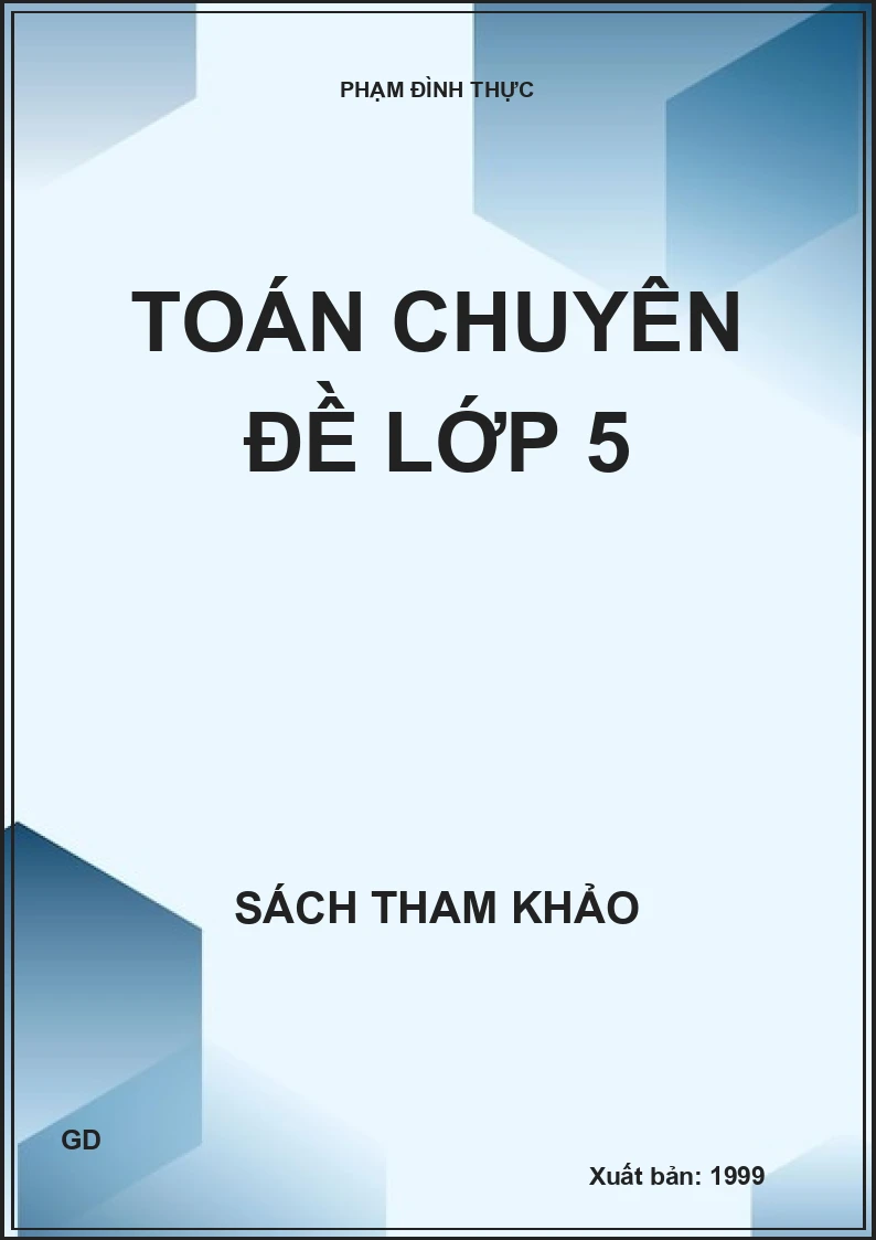 Toán chuyên đề lớp 5