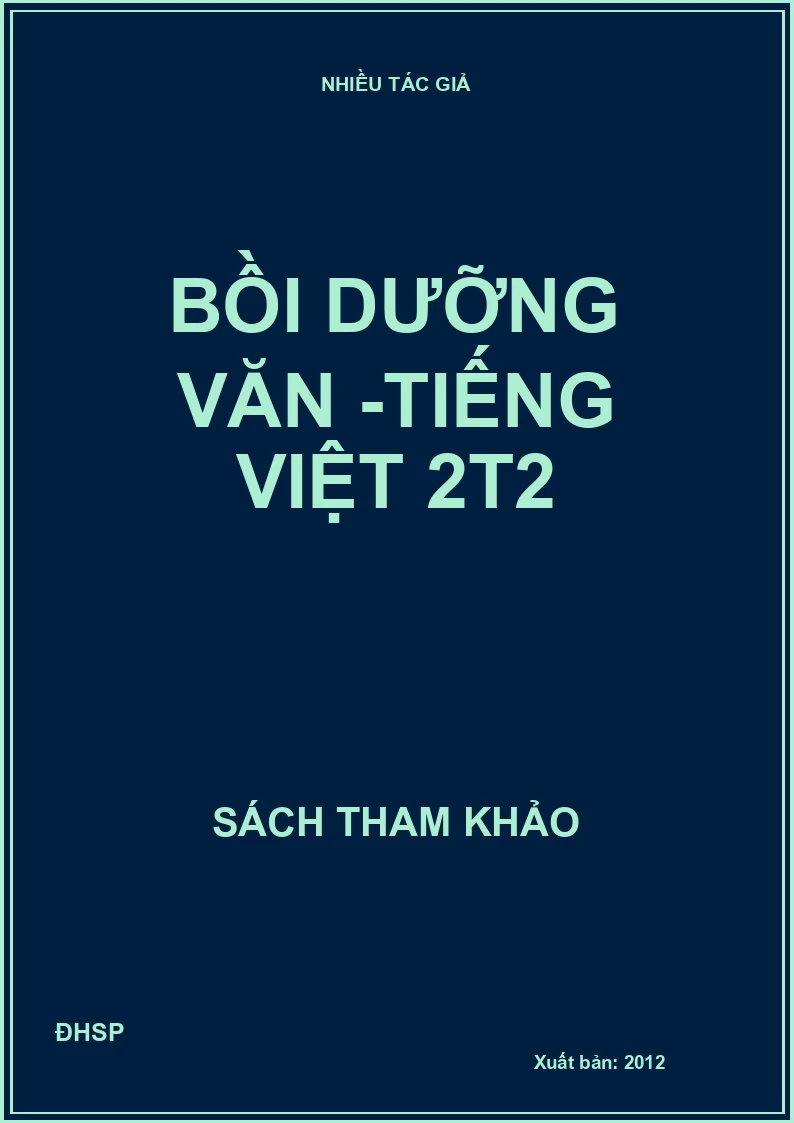 Bồi dưỡng Văn -Tiếng Việt 2t2
