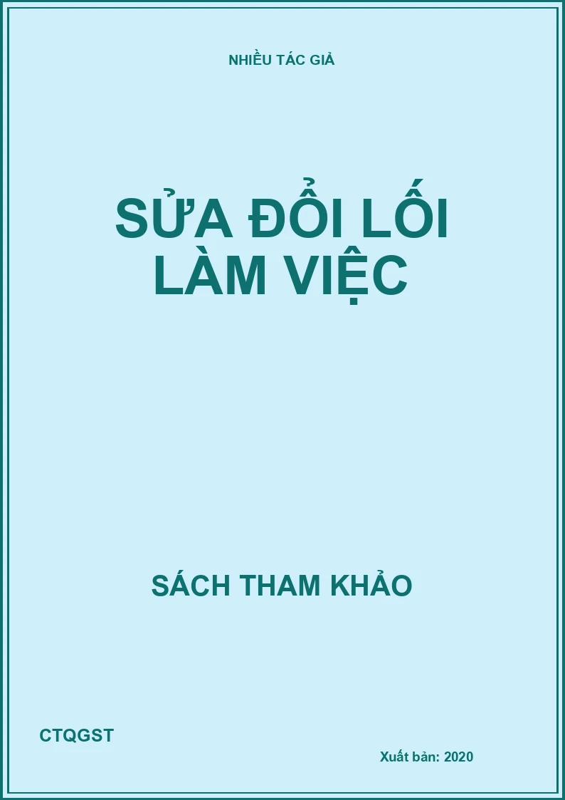 Sửa đổi lối làm việc