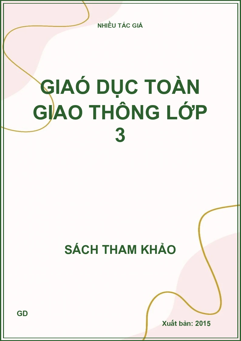 Giaó dục toàn giao thông lớp 3