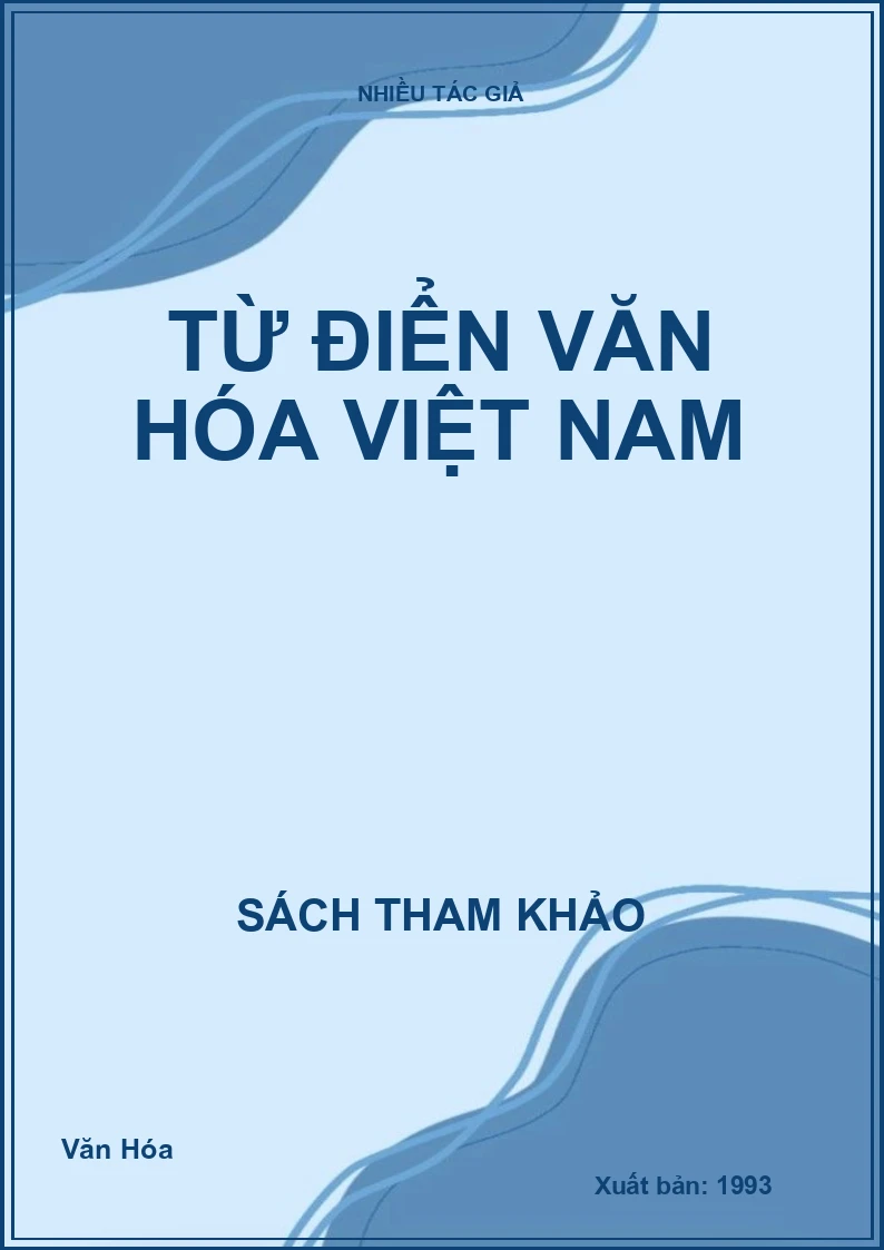 Từ điển văn hóa Việt Nam