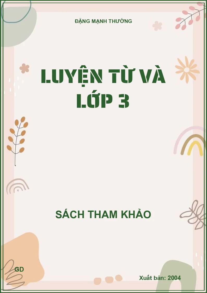 Luyện từ và lớp 3