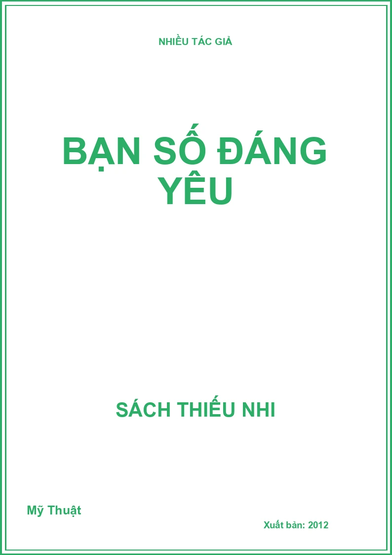 Bạn số đáng yêu