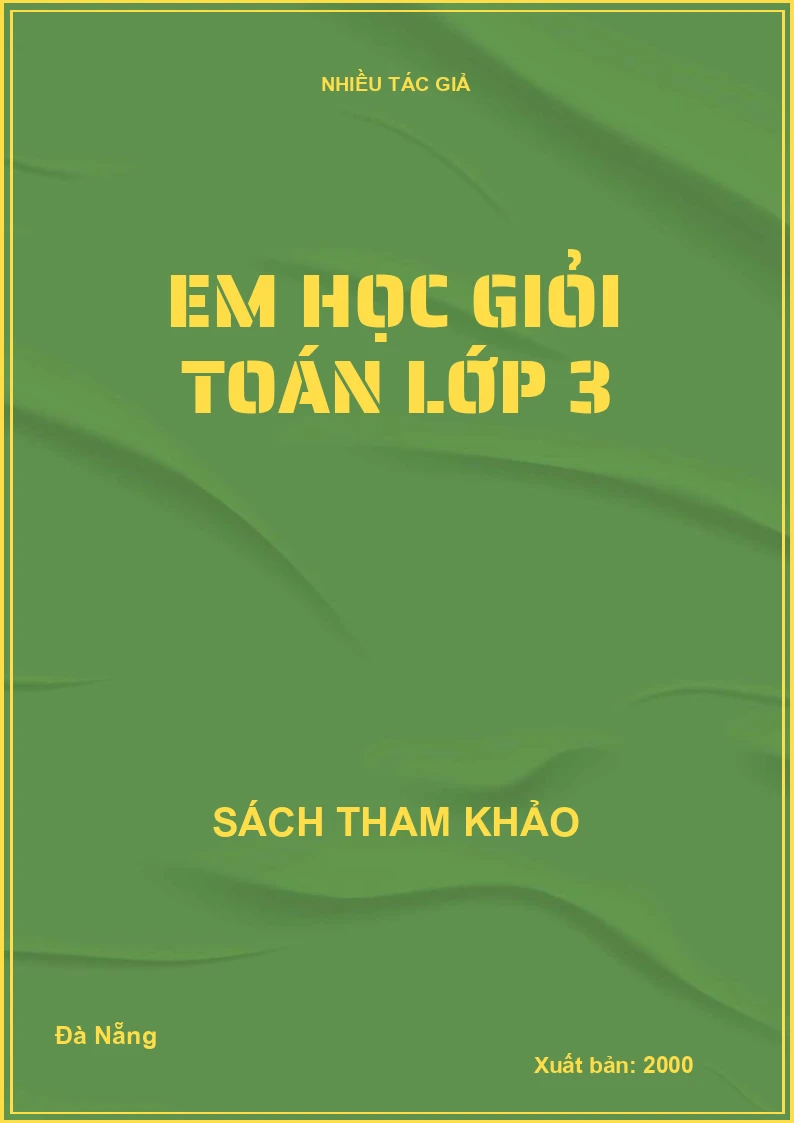 Em học giỏi toán lớp 3