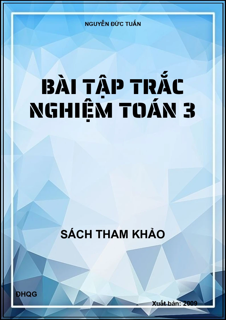 Bài tập trắc nghiệm toán 3