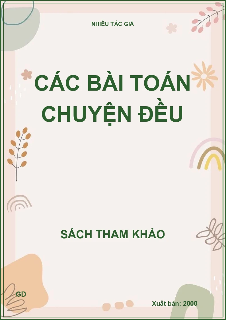Các bài toán chuyện đều