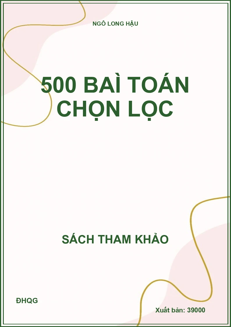 500 baì Toán chọn lọc