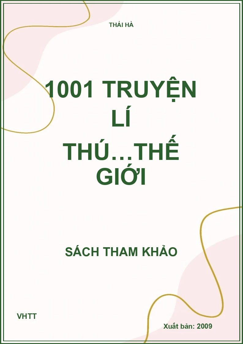 1001 Truyện lí thú…thế giới