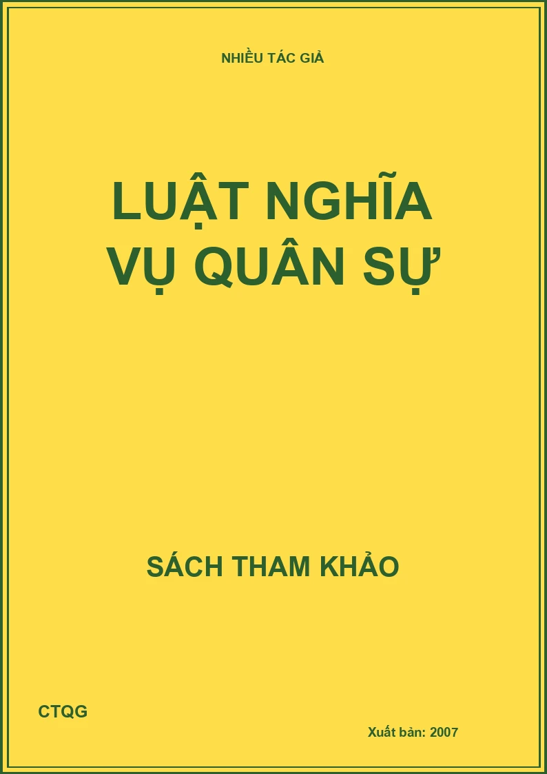 Luật nghĩa vụ quân sự