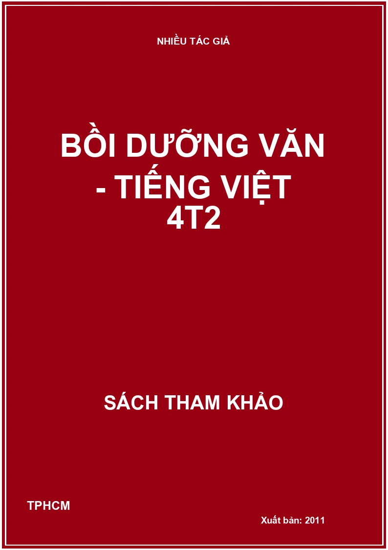Bồi dưỡng Văn - Tiếng Việt 4t2