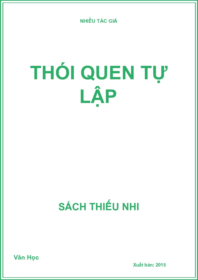 Thói quen tự lập