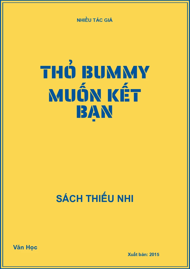 Thỏ Bummy muốn kết bạn