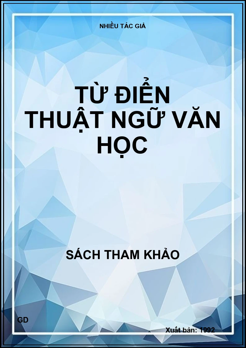 Từ điển thuật ngữ văn học