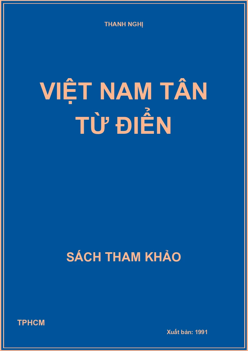 Việt Nam tân từ điển