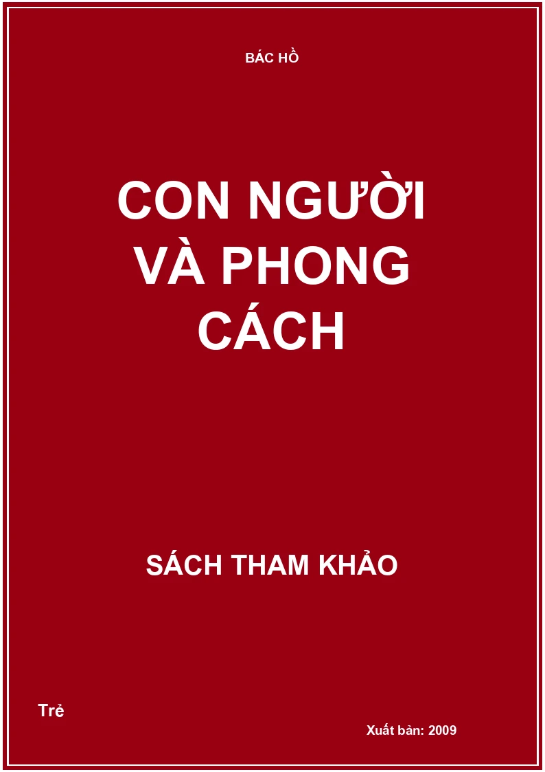 Con người và phong cách