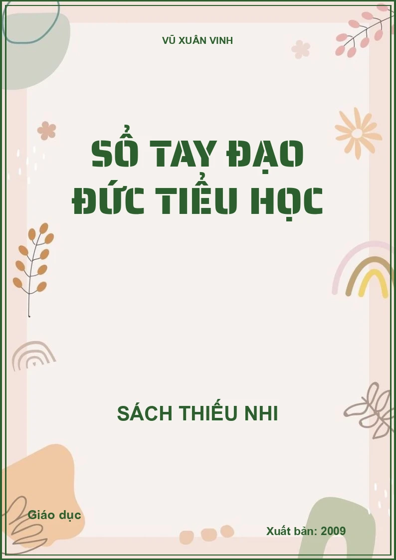 Sổ tay đạo đức tiểu học