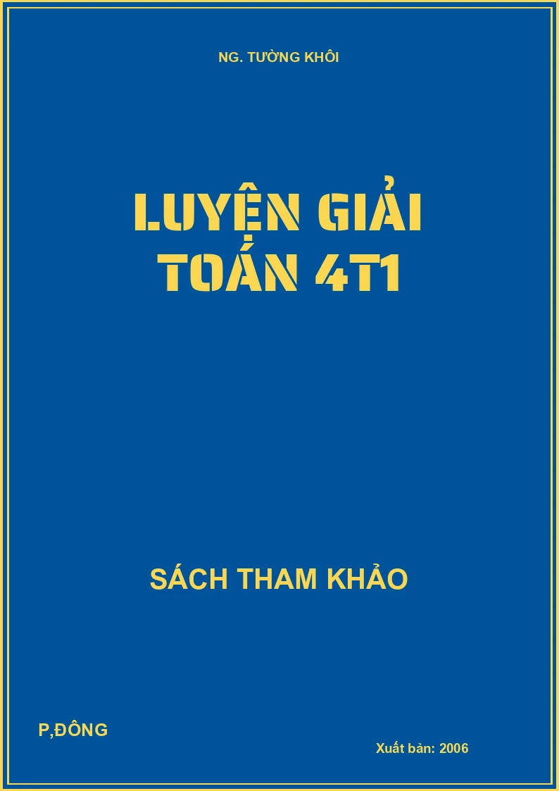 Luyện giải toán 4t1