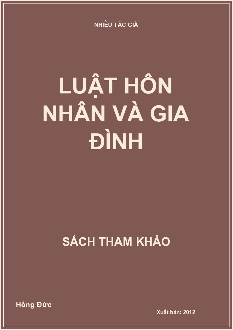 Luật hôn nhân và gia đình