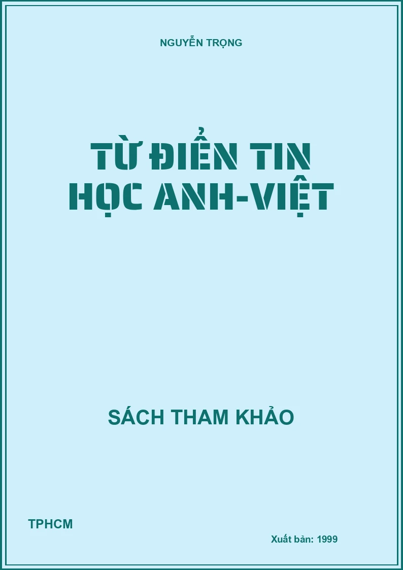 Từ điển Tin học Anh-Việt