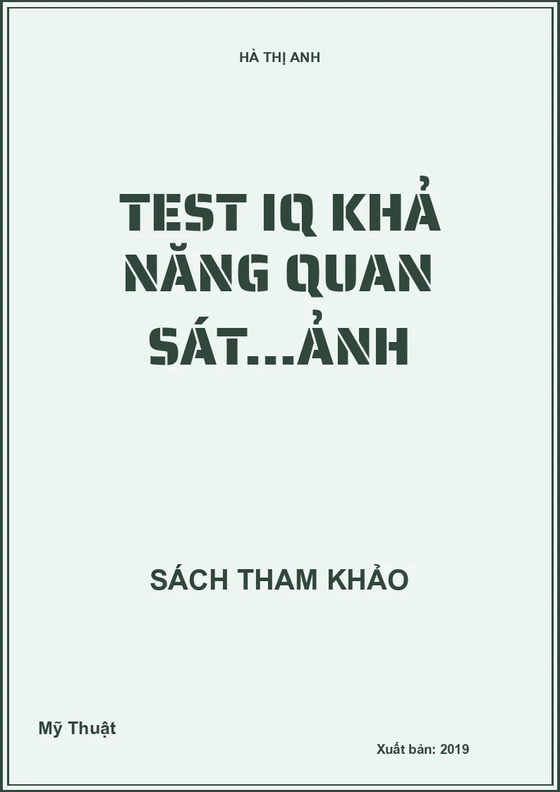Test IQ khả năng quan sát...ảnh