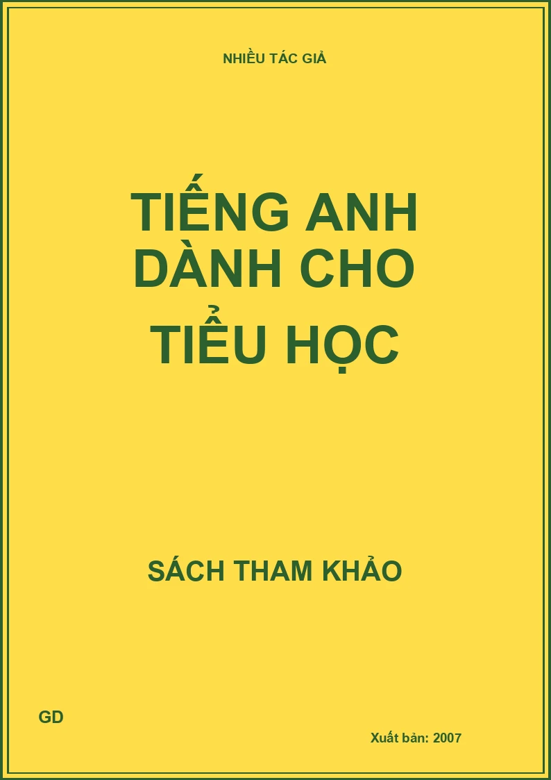 Tiếng Anh dành cho Tiểu học