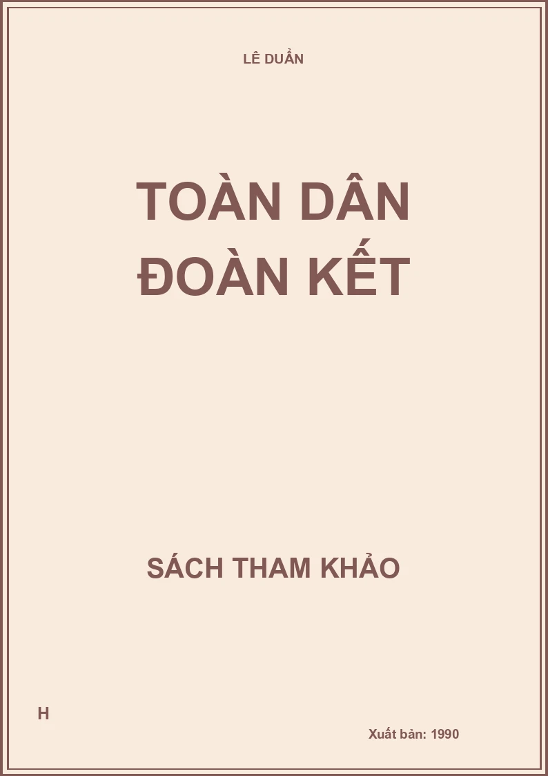 Toàn dân đoàn kết