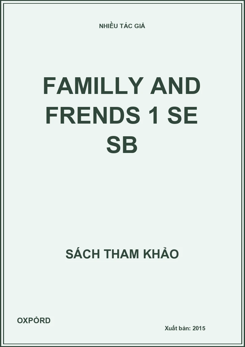Familly and Frends 1 SE SB