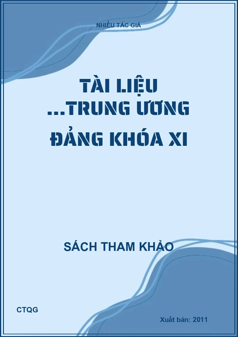 Tài liệu …Trung Ương Đảng khóa XI