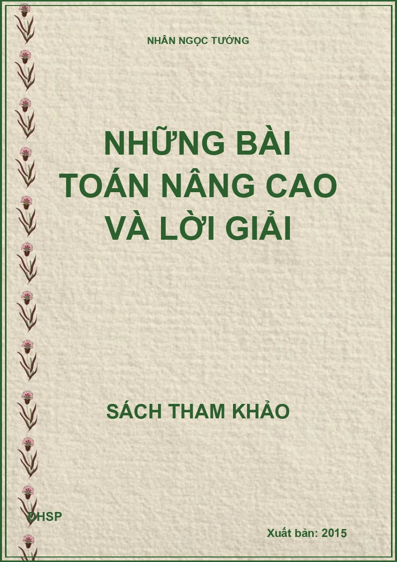 Những bài toán nâng cao và lời giải